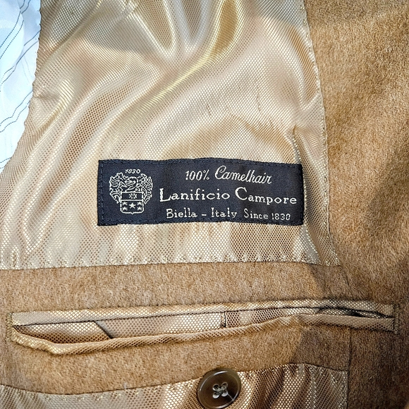 NWT Tasso Elba 100% Camelhair Tan Men's Sport Jacket R41 - Picture 8 of 15